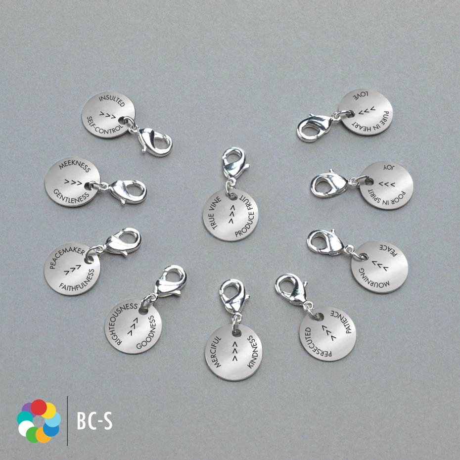 Fruits Of The Beatitudes-Bracelet Charms-Silver (BC-S)