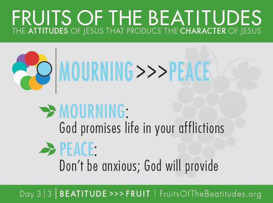 FRUITS OF THE BEATITUDES | MOURNING >>> PEACE (3-3)
