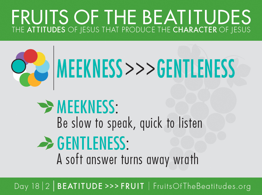 FRUITS OF THE BEATITUDES | MEEKNESS >>> GENTLENESS (18-2)