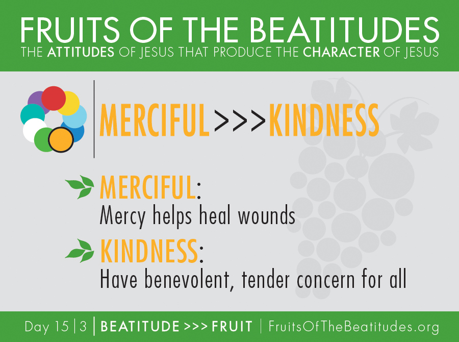 FRUITS OF THE BEATITUDES | MERCIFUL >>> KINDNESS (15-3)