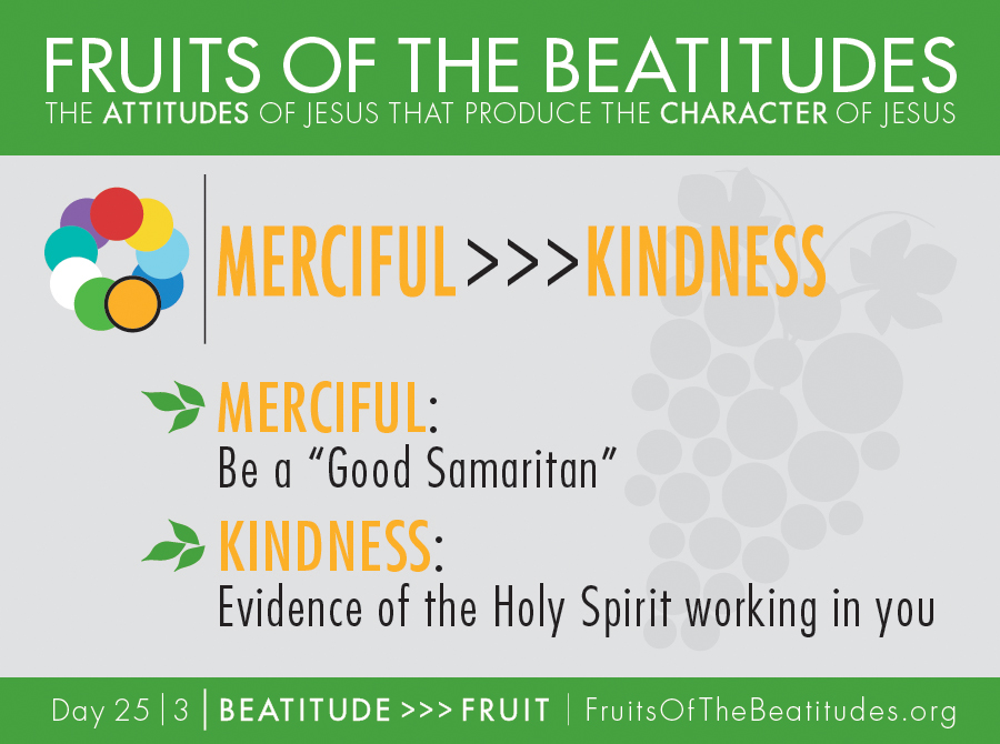 FRUITS OF THE BEATITUDES | MERCIFUL >>> KINDNESS (25-3)