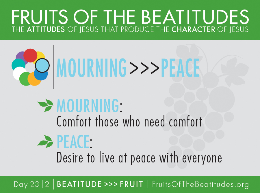 FRUITS OF THE BEATITUDES | MOURNING >>> PEACE (23-2)