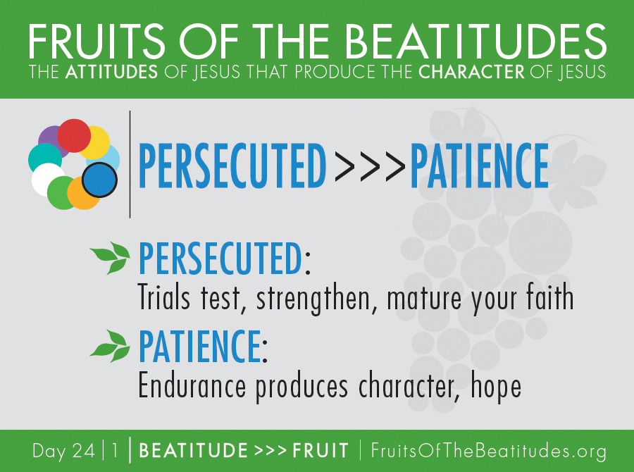 FRUITS OF THE BEATITUDES | PERSECUTED >>> PATIENCE (24-1)