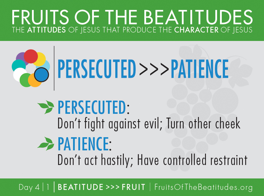 FRUITS OF THE BEATITUDES | PERSECUTED >>> PATIENCE (4-1)