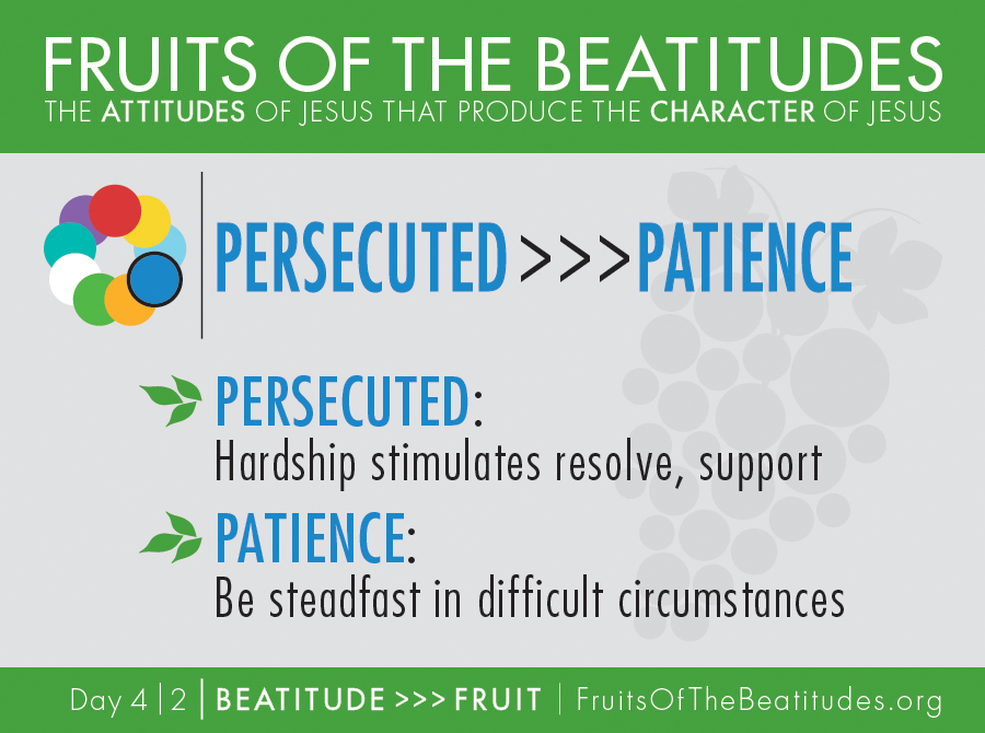 FRUITS OF THE BEATITUDES | PERSECUTED >>> PATIENCE (4-2)