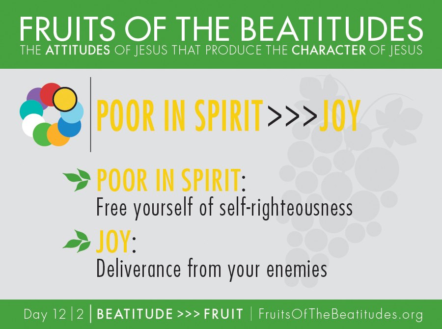 FRUITS OF THE BEATITUDES | POOR IN SPIRIT >>> JOY (12-2)