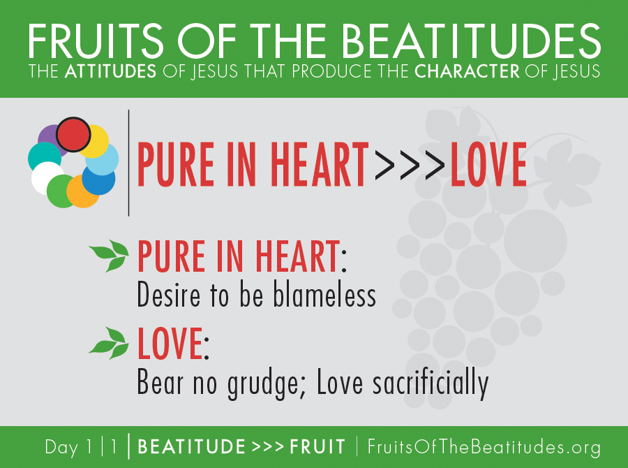 FRUITS OF THE BEATITUDES | PURE IN HEART >>> LOVE (1-1)