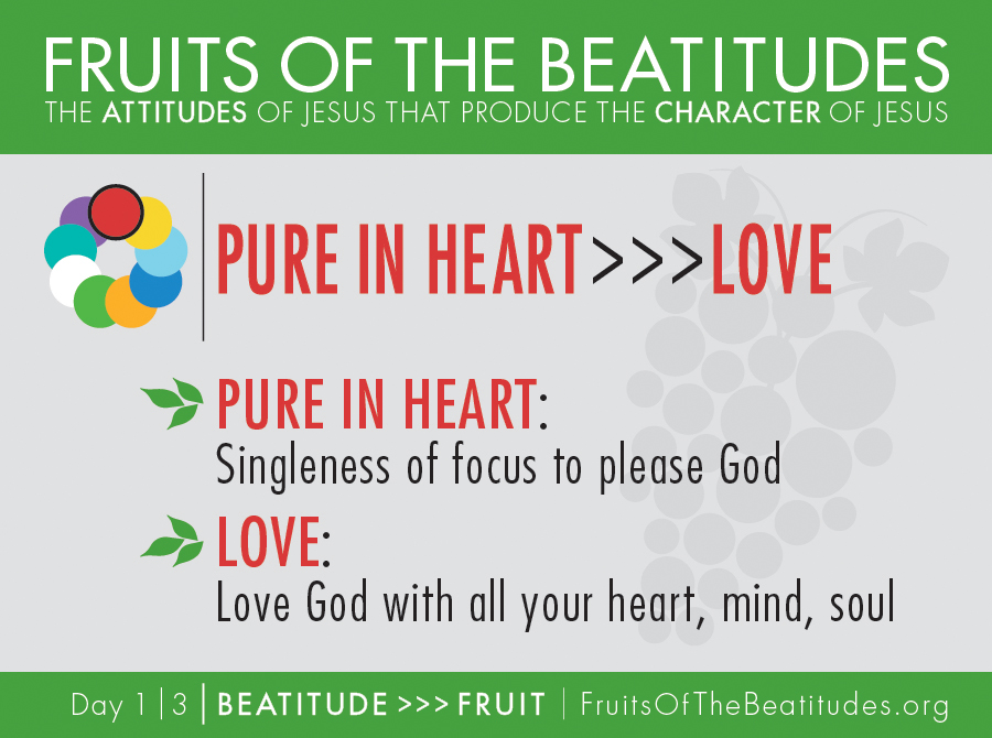 FRUITS OF THE BEATITUDES | PURE IN HEART >>> LOVE (1-3)