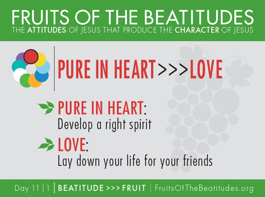 FRUITS OF THE BEATITUDES | PURE IN HEART >>> LOVE (11-1)
