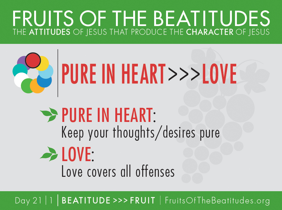 FRUITS OF THE BEATITUDES | PURE IN HEART >>> LOVE (21-1)